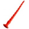 Gode long Stretch Worm N°2 - 40 x 4cm Rouge