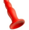 Gode long Stretch Worm N°2 - 40 x 4cm Rouge