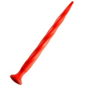 Gode long Stretch Worm N°3 - 48 x 3.7cm Rouge- Gros Gode - Longueur + de 40cm en stock sur Fun et plaisirs