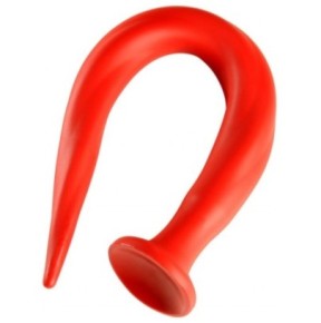 Gode long Stretch Worm N°3 - 48 x 3.7cm Rouge