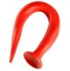 Gode long Stretch Worm N°3 - 48 x 3.7cm Rouge