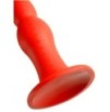 Gode long Stretch Worm N°4 - 50 x 5.2cm Rouge