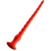 Gode long Stretch Worm N°6 - 60 x 6cm Rouge