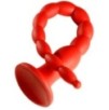 Gode long Stretch Worm N°6 - 60 x 6cm Rouge