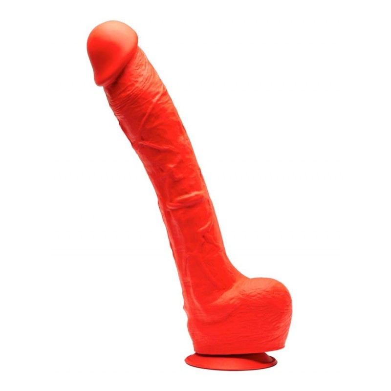 Gode en silicone Stretch N°7 - 32 x 7cm Rouge