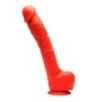 Gode en silicone Stretch N°7 - 32 x 7cm Rouge