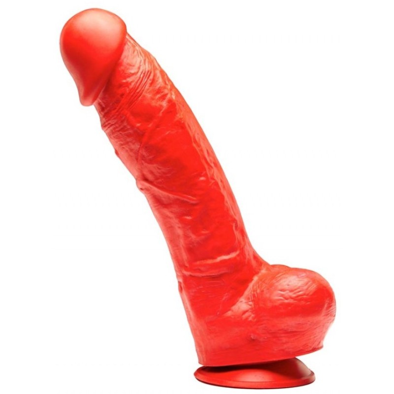 Gode en silicone Stretch N°5X - 27 x 8cm Rouge