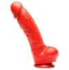 Gode en silicone Stretch N°5X - 27 x 8cm Rouge