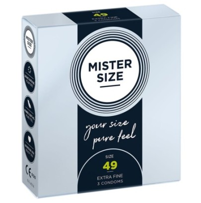 Préservatifs MISTER SIZE 49mm x3- PRESERVATIF MY SIZE en stock sur Fun et plaisirs