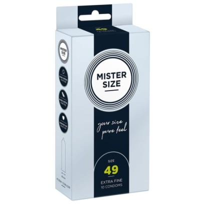 Préservatifs MISTER SIZE 49mm x10- PRESERVATIF MY SIZE en stock sur Fun et plaisirs