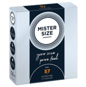 Préservatifs MISTER SIZE 57mm x3- PRESERVATIF MY SIZE en stock sur Fun et plaisirs