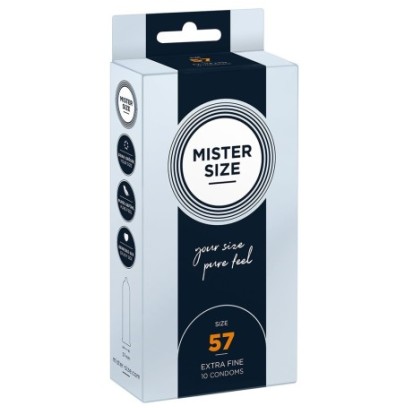 Préservatifs MISTER SIZE 57mm x10- PRESERVATIF MY SIZE en stock sur Fun et plaisirs