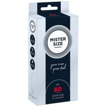 Préservatifs MISTER SIZE 60mm x10- PRESERVATIF MY SIZE en stock sur Fun et plaisirs