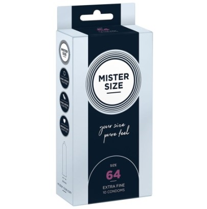 Préservatifs MISTER SIZE 64mm x10- PRESERVATIF MY SIZE en stock sur Fun et plaisirs