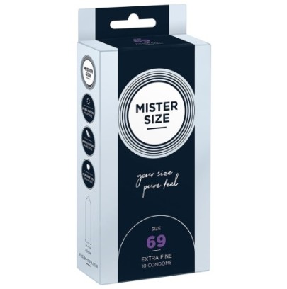 Préservatifs MISTER SIZE 69mm x10- PRESERVATIF MY SIZE en stock sur Fun et plaisirs