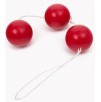 Triple Boules de Geisha Rouge 3.5 cm