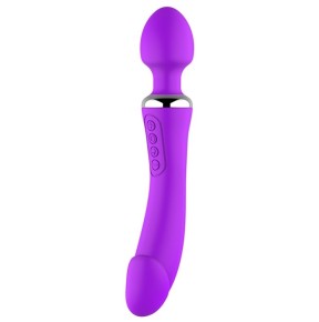 Wand et Vibro Double End 22cm Violet- Vibromasseurs Design en stock sur Fun et plaisirs