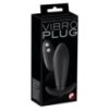 Plug vibrant Vibro 10 x 3.8cm Noir