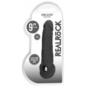 Gaine de pénis Realrock 17 x 4.5cm Noire