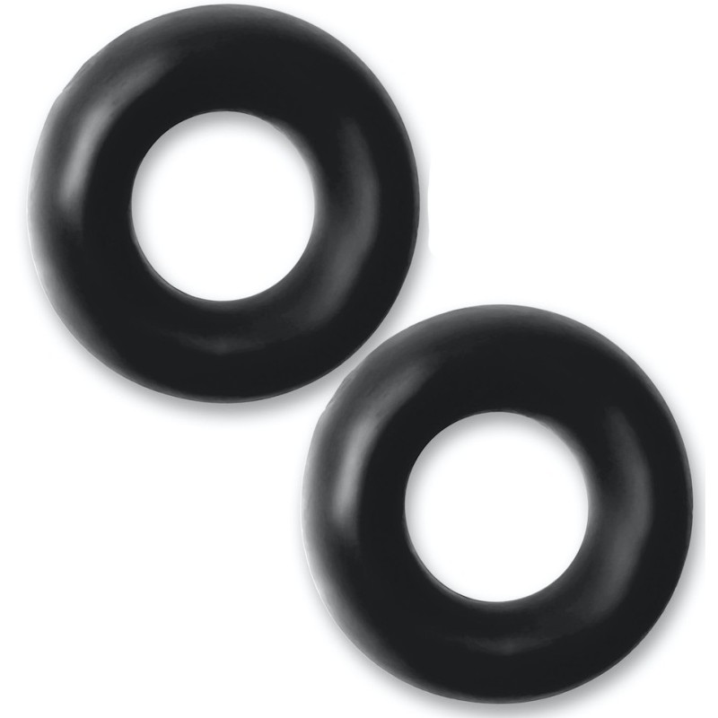 Lot de 2 cockrings Stiffy Bulge Noirs