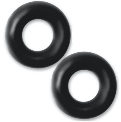 Lot de 2 cockrings Stiffy Bulge Noirs- Cockrings Flexibles en stock sur Fun et plaisirs