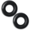 Lot de 2 cockrings Stiffy Bulge Noirs