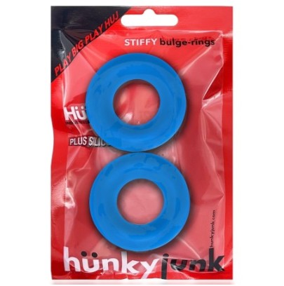 Lot de 2 cockrings Stiffy Bulge Bleus