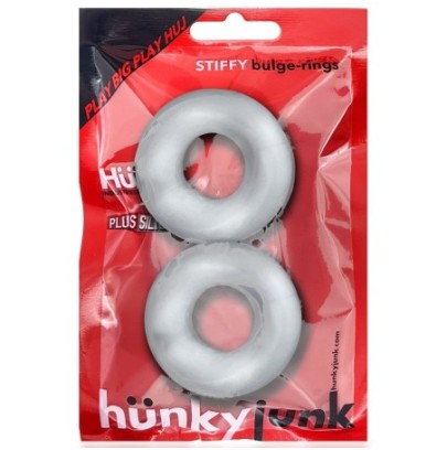 Lot de 2 cockrings Stiffy Bulge Transparents