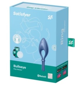 Cockring vibrant connecté Bullseye Satisfyer Bleu