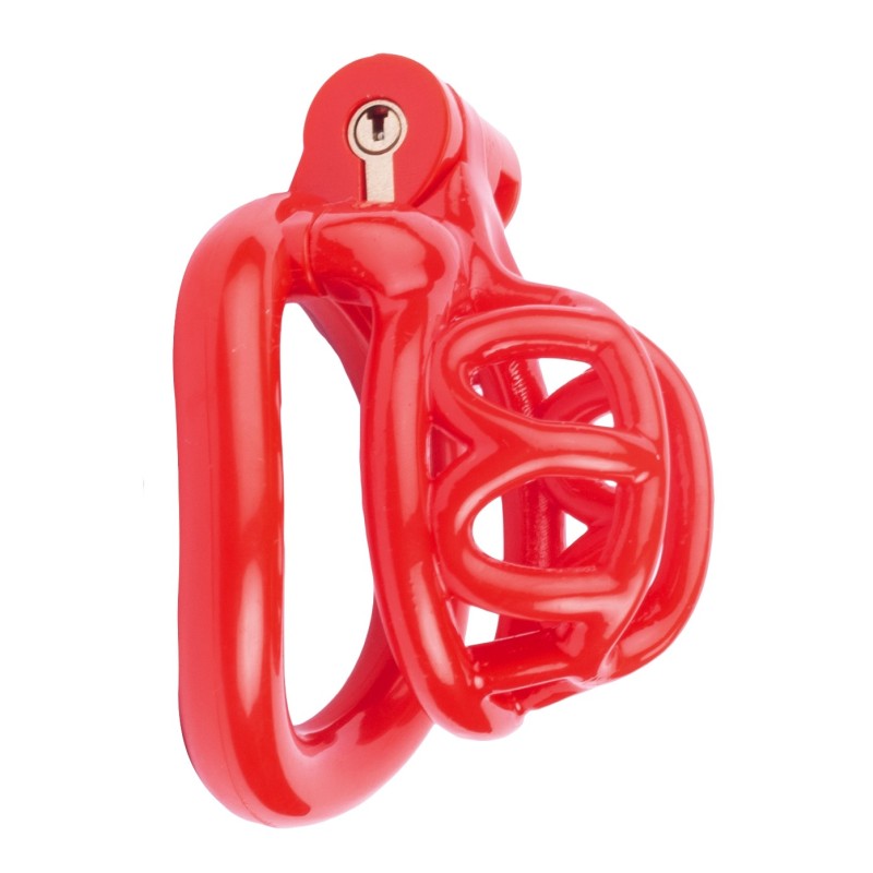 Cage de chasteté courte Lyfy 4 x 3.3cm Rouge