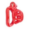 Cage de chasteté courte Lyfy 4 x 3.3cm Rouge