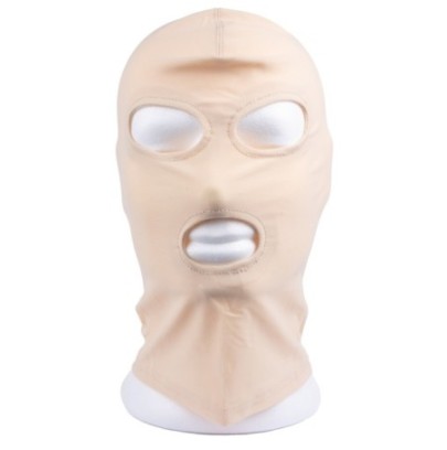 Cagoule 3 Holes Beige- Cagoules & Masques en stock sur Fun et plaisirs