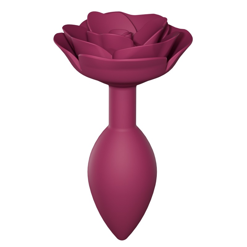 Plug anal bijou Open Roses M 8 x 3.3cm Rose