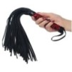 Martinet Whip Me Baby 38cm Noir-Rouge