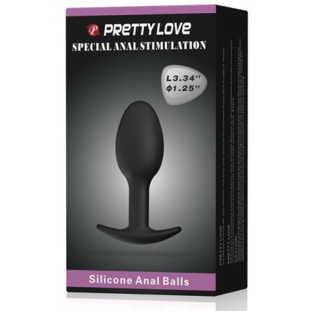 Heavy Balls Silicone Butt Plug Simple