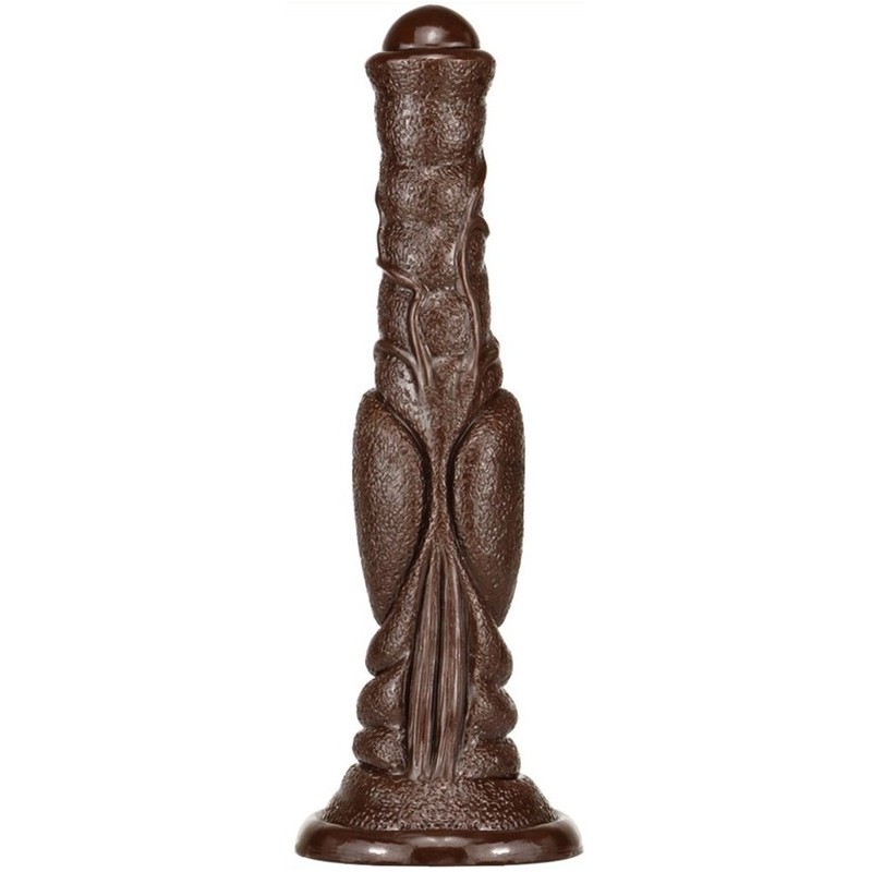 Gode Monster Dog Long 26 x 6cm Marron foncé