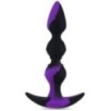 Plug silicone Three Pal 15 x 3.2cm Noir-Violet