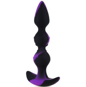 Plug silicone Three Pal 15 x 3.2cm Noir-Violet