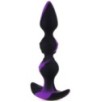 Plug silicone Three Pal 15 x 3.2cm Noir-Violet