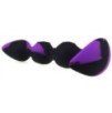 Plug silicone Three Pal 15 x 3.2cm Noir-Violet