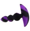Plug silicone Three Pal 15 x 3.2cm Noir-Violet