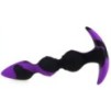 Plug silicone Three Pal 15 x 3.2cm Noir-Violet