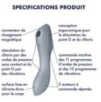 Stimulateur de clitoris Curvy Trinity 3 Satisfyer Gris