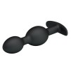 Double Heavy Balls Silicone Butt Plug 12.5 x 3.3 cm