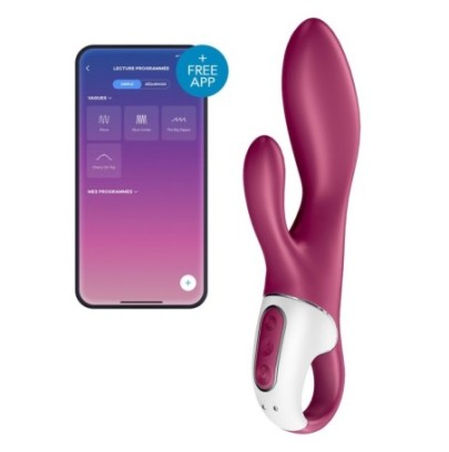 Vibro Rabbit connecté Heated Affair Satisfyer 20cm Mauve- Rabbits Vibrants en stock sur Fun et plaisirs