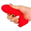 Plug silicone Saurus Egg S 10 x 4.5cm Rouge