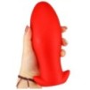 Plug silicone Saurus Egg S 10 x 4.5cm Rouge