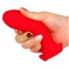 Plug silicone Saurus Egg L 14 x 6.3cm Rouge