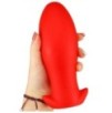 Plug silicone Saurus Egg L 14 x 6.3cm Rouge