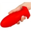 Plug silicone Saurus Egg XL 16.5 x 7.3cm Rouge